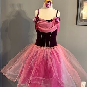 Curtain Call Dance Wear Ballet Costume-with matching hair barrette